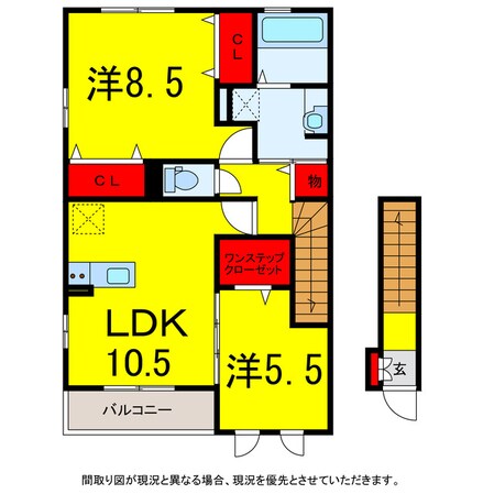 佐倉駅 徒歩9分 1階の物件間取画像